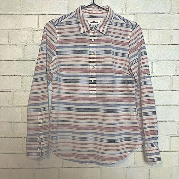 Vineyard Vines Tonal Stripe Pullover Top 0 - Picture 1 of 5